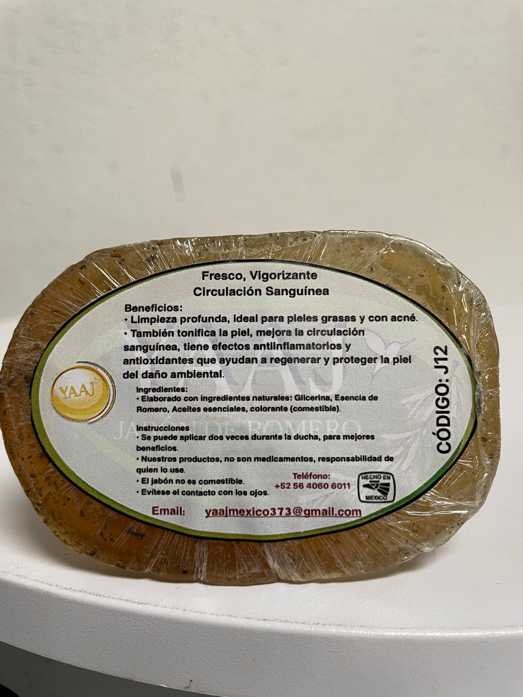 (2 Pack)YAAJ Rosemary Artisan Soap Bar 4oz