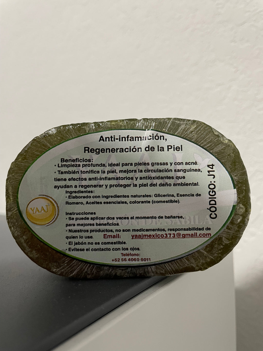 (2 Pack)YAAJ Aloe Vera Artisan Soap Bar 4oz