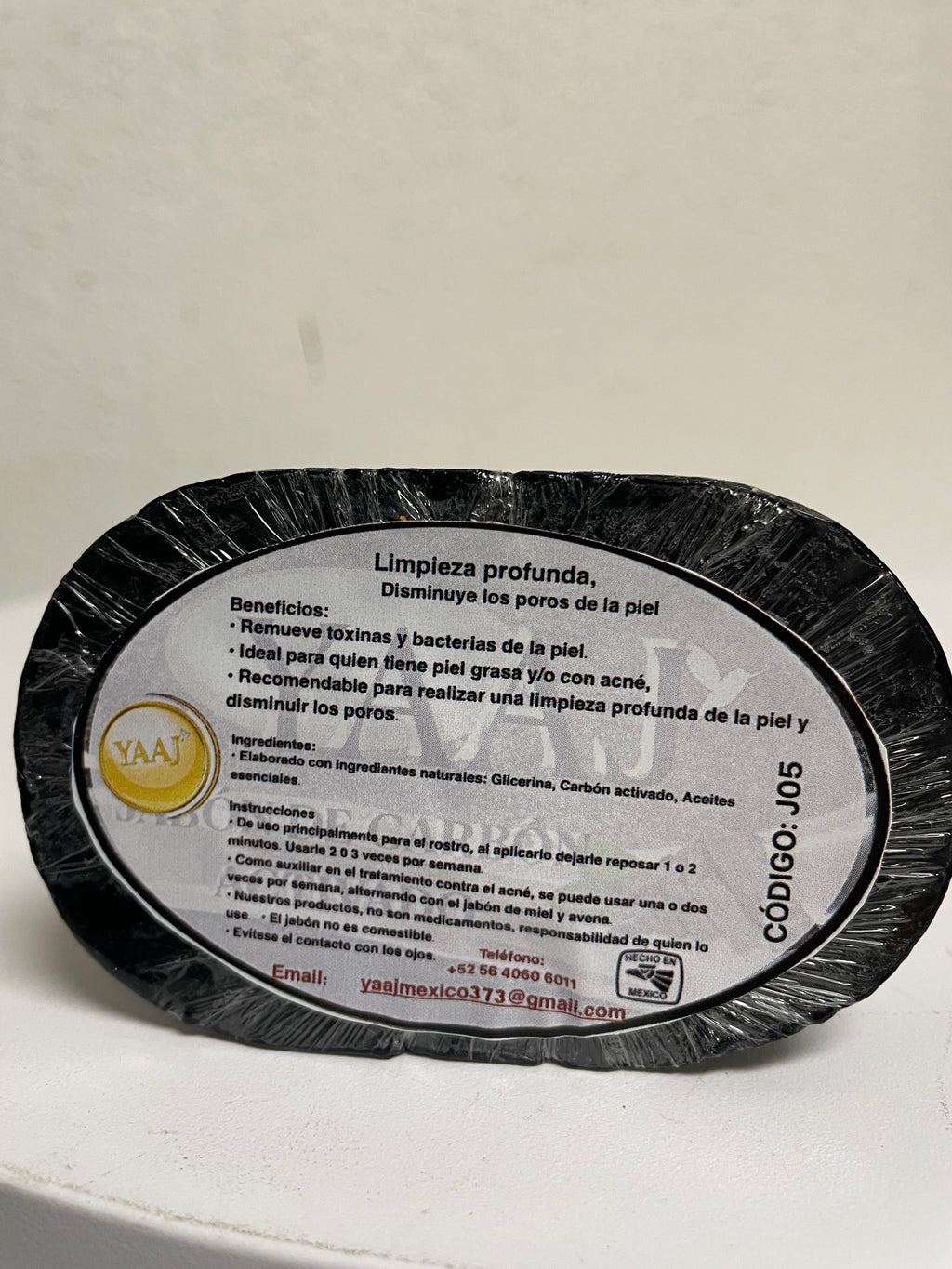 YAAJ Activated Charcoal Artisan Soap Bar 4oz