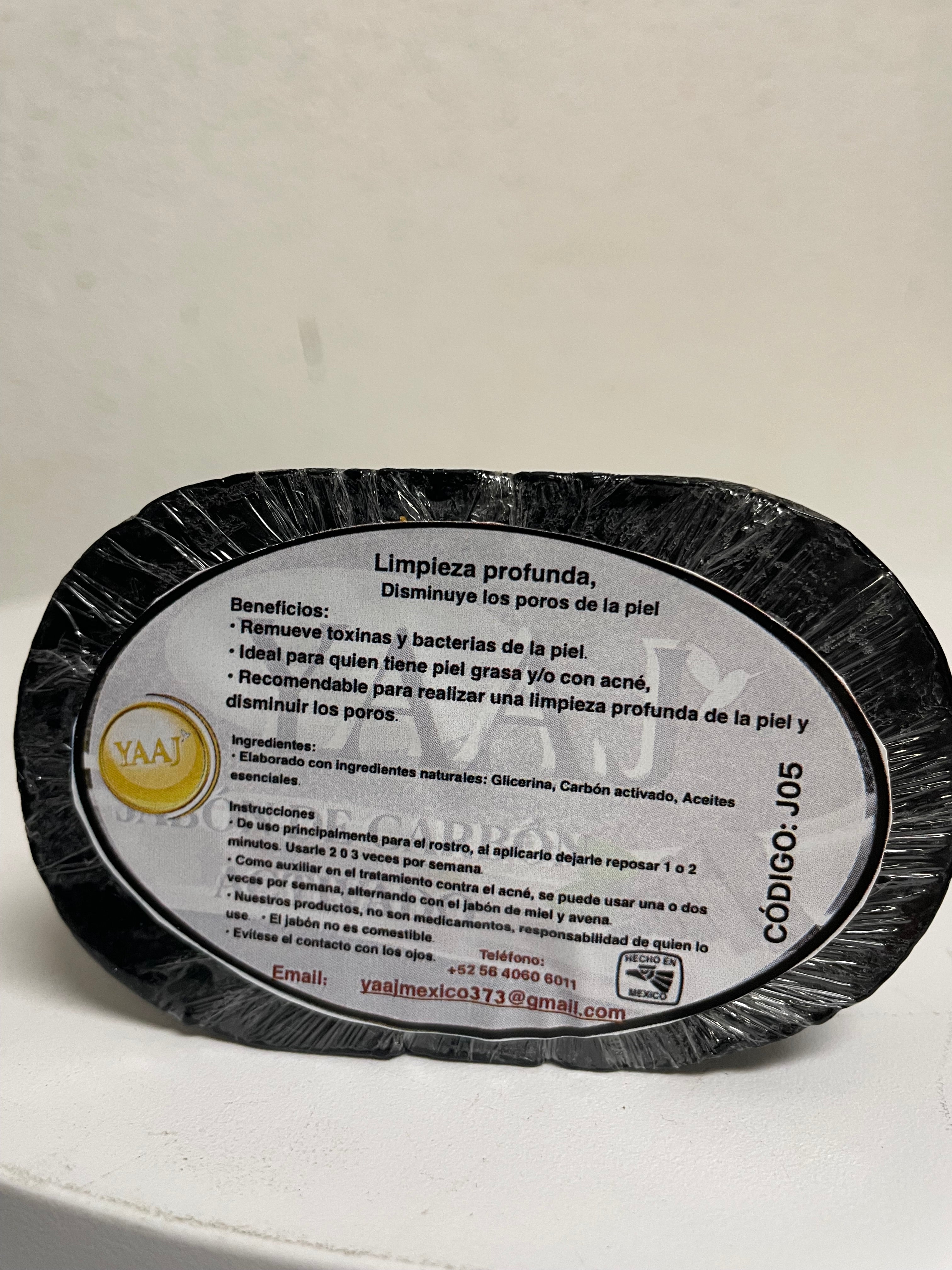 YAAJ Activated Charcoal Artisan Soap Bar 4oz